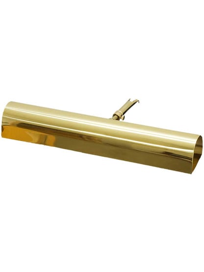 Traditional 14 inch Picture Light - Title 20 Compliant in Polished Brass.